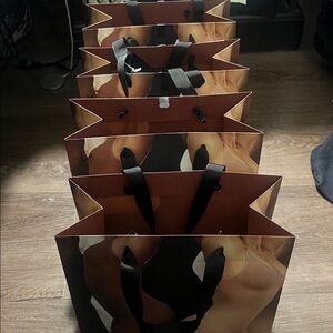 ((LOT OF 7))SKIMS Black and Brown Women's Shopping Bag